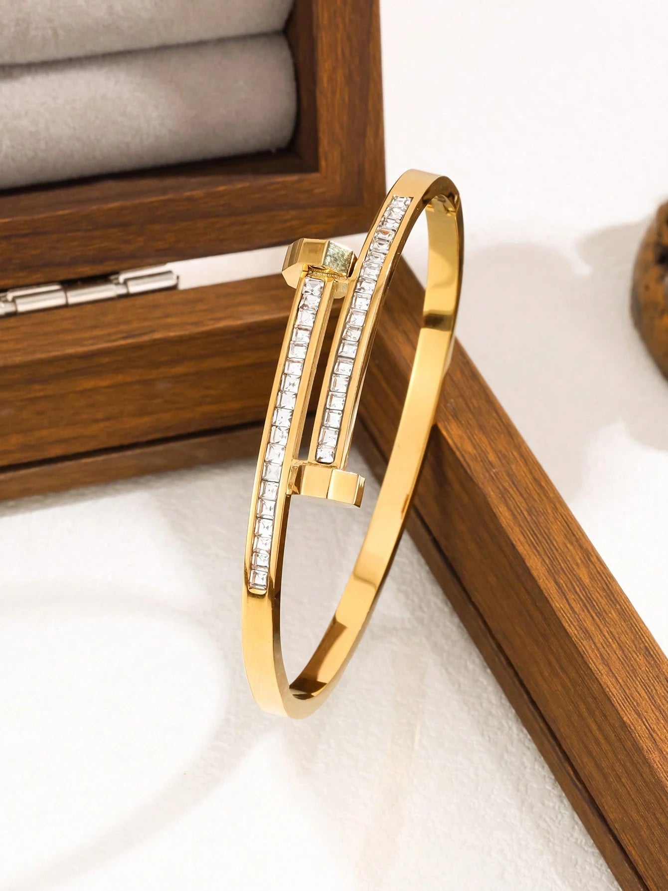 Floral Sparkle Stack Bracelets