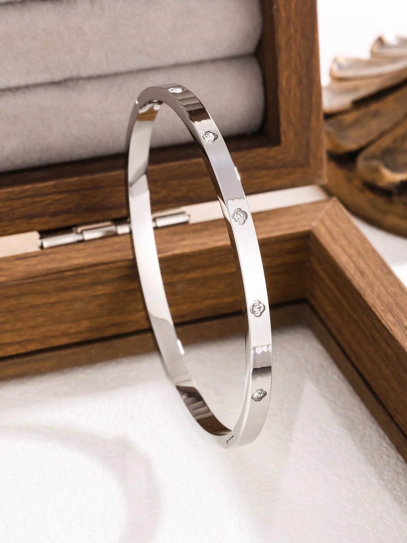 Luxe Blossom Cuff & Bangle Set