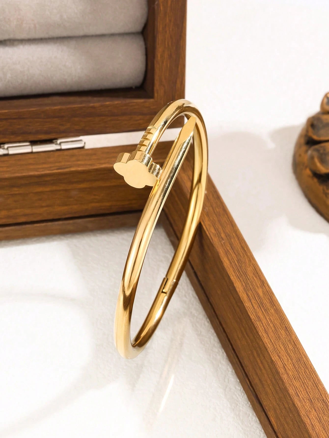 Golden Petal Trio Bangle Set